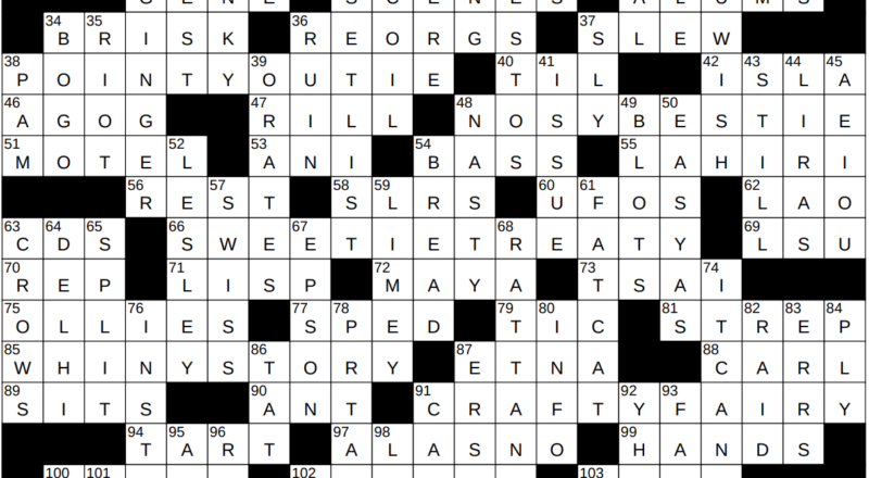 0122 23 NY Times Crossword 22 Jan 23 Sunday NYXCrossword