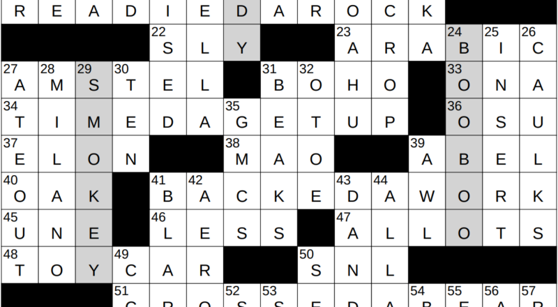 0131 24 NY Times Crossword 31 Jan 24 Wednesday NYXCrossword