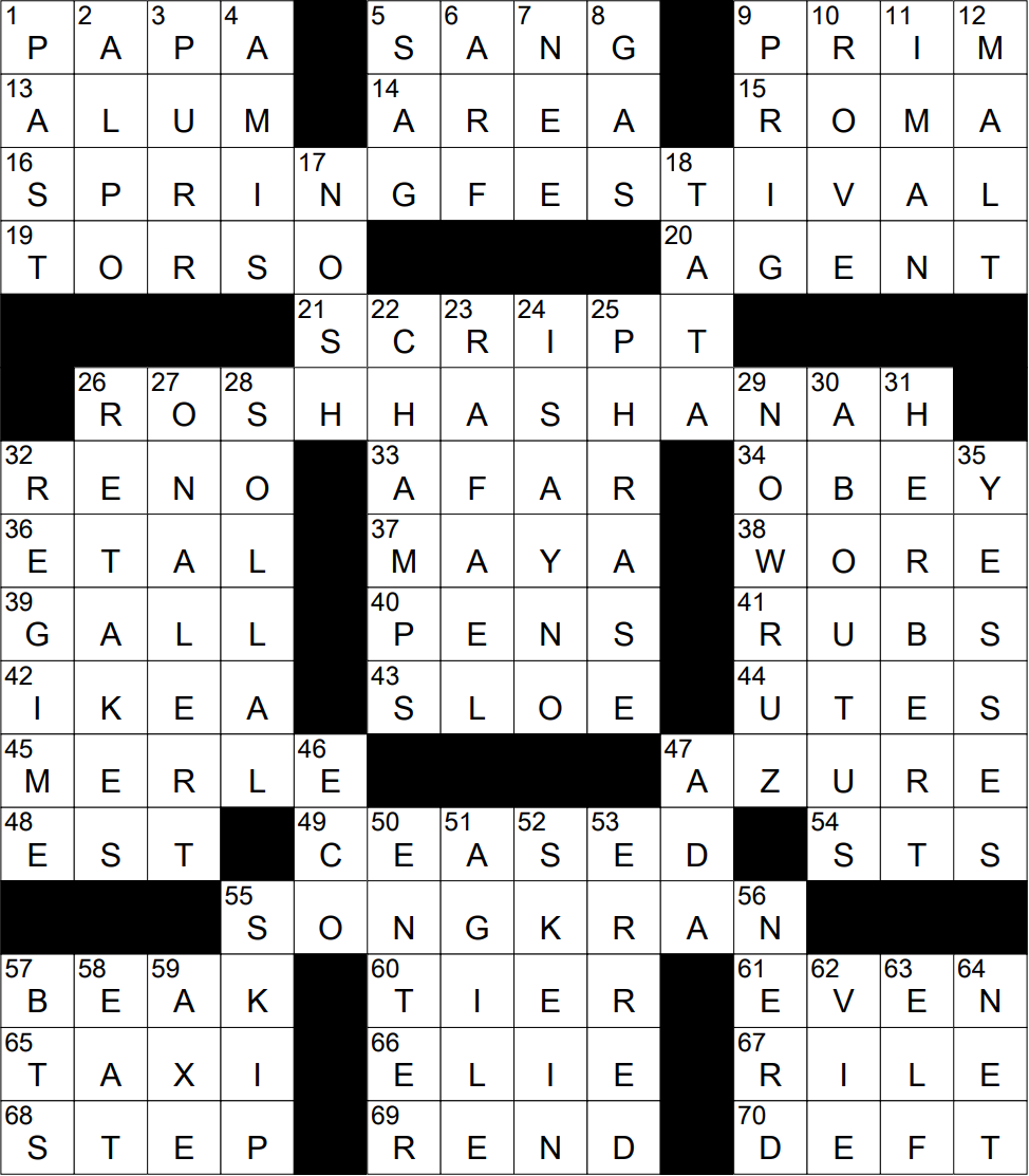 0201 22 NY Times Crossword 1 Feb 22 Tuesday NYXCrossword 0201 22 NY Times Crossword 1 Feb 22 Tuesday NYXCrossword
