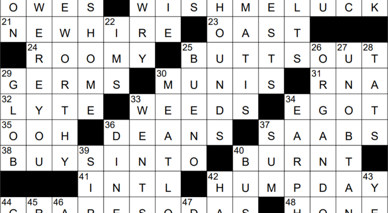 0203 23 NY Times Crossword 3 Feb 23 Friday NYXCrossword