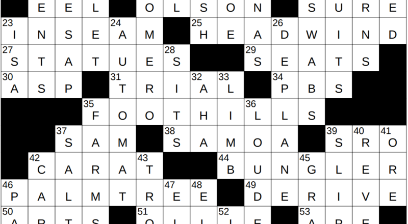 0306 23 NY Times Crossword 6 Mar 23 Monday NYXCrossword
