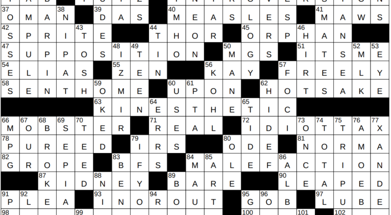 0319 23 NY Times Crossword 19 Mar 23 Sunday NYXCrossword