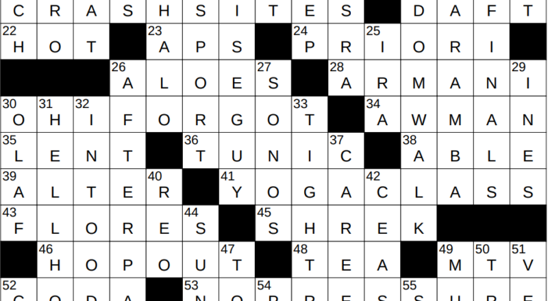 0405 25 NY Times Crossword 5 Apr 25 Saturday NYXCrossword