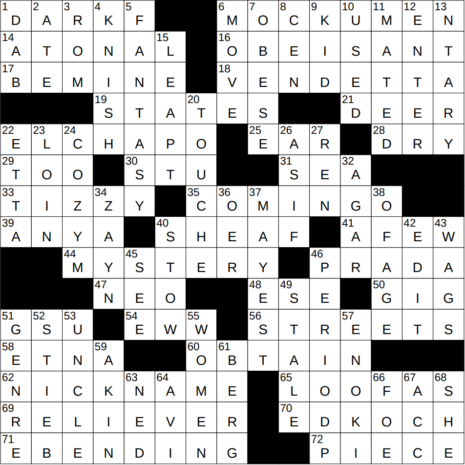 0424 25 NY Times Crossword 24 Apr 25 Thursday NYXCrossword 0424 25 NY Times Crossword 24 Apr 25 Thursday NYXCrossword