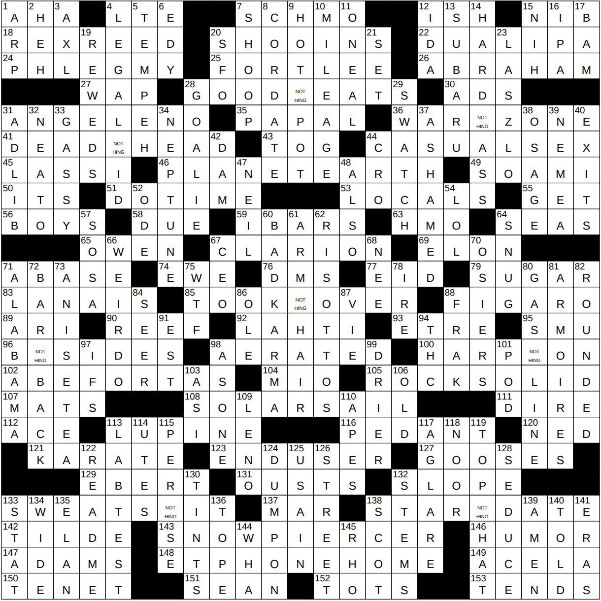 rock solid nyt crossword