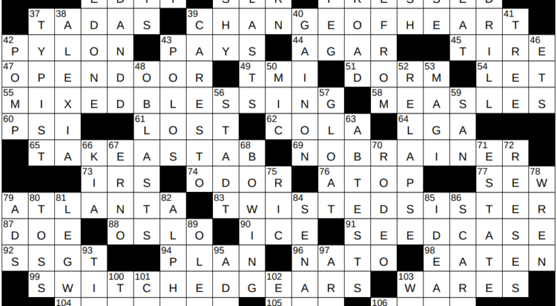 0601 25 NY Times Crossword 1 Jun 25 Sunday NYXCrossword
