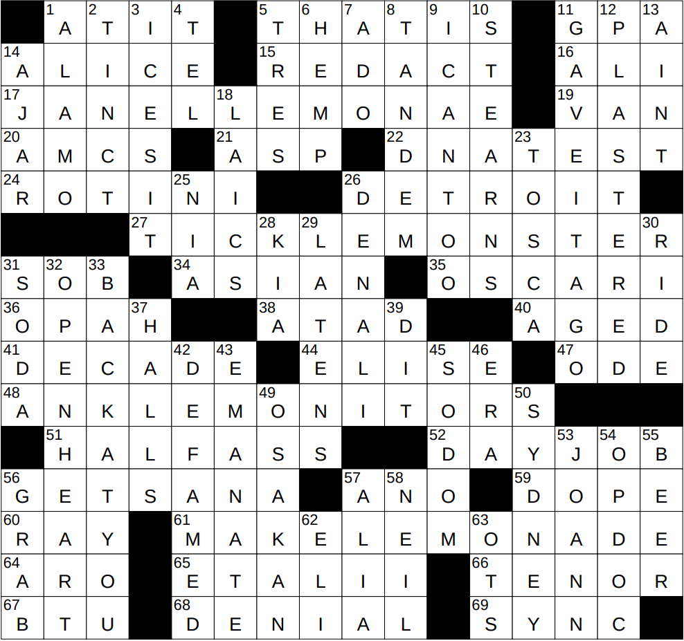 0604 25 NY Times Crossword 4 Jun 25 Wednesday NYXCrossword