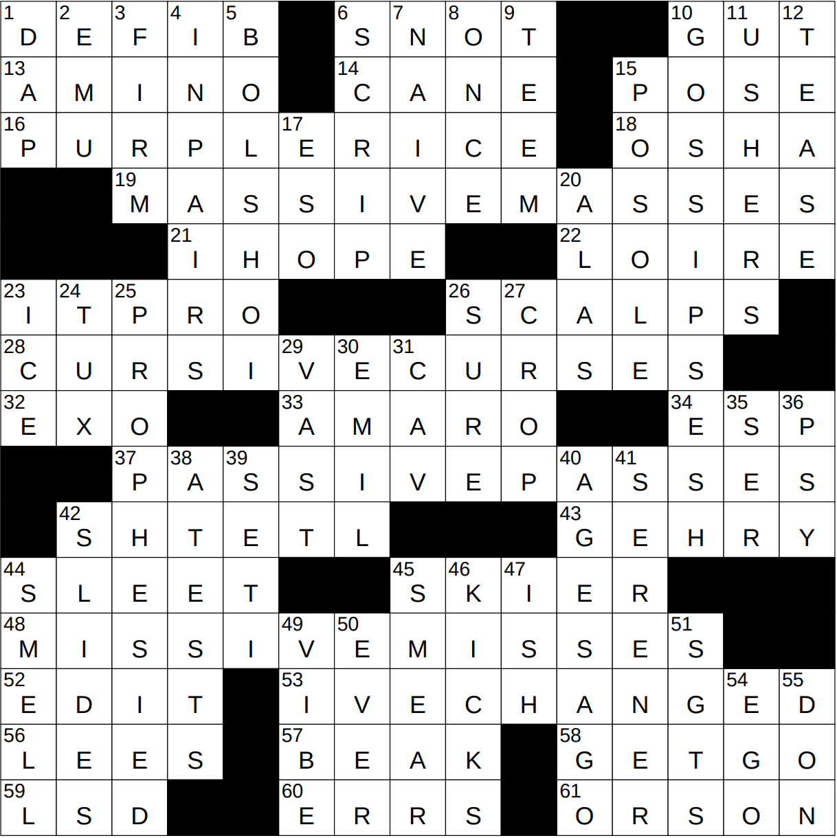 0606 24 NY Times Crossword 6 Jun 24 Thursday NYXCrossword