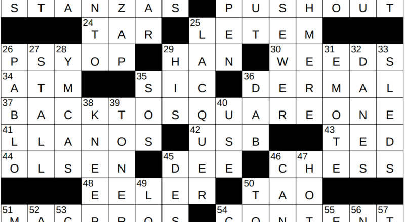 0615 23 NY Times Crossword 15 Jun 23 Thursday NYXCrossword