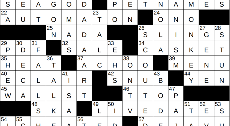 0621 23 NY Times Crossword 21 Jun 23 Wednesday NYXCrossword