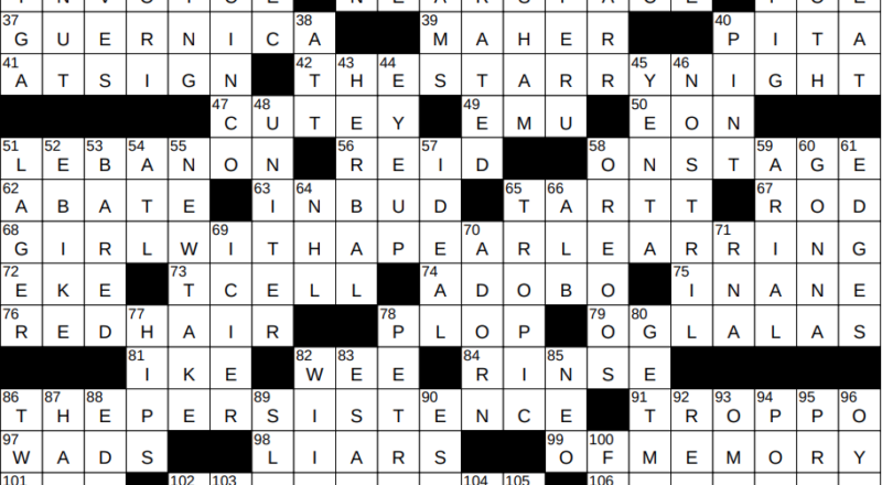 0623 24 NY Times Crossword 23 Jun 24 Sunday NYXCrossword