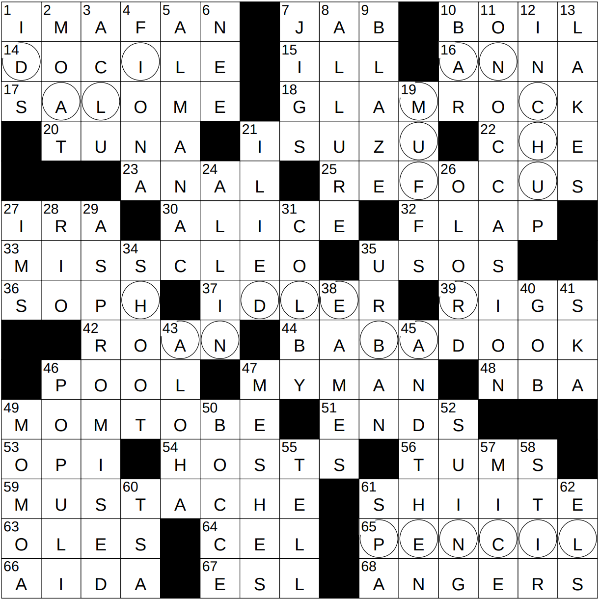 0627 23 NY Times Crossword 27 Jun 23 Tuesday NYXCrossword