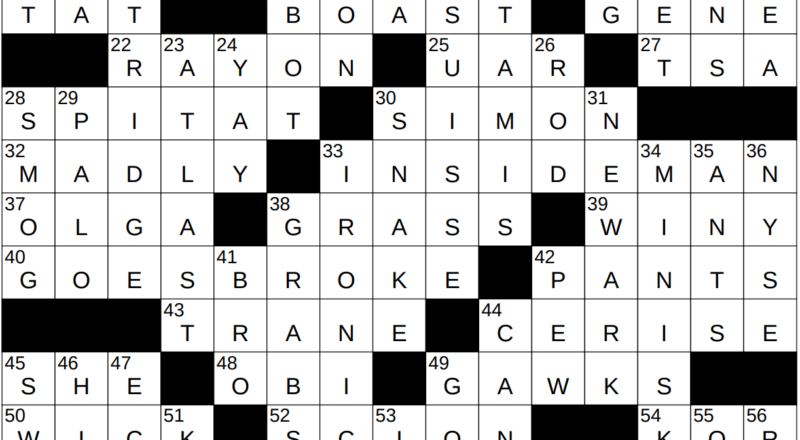 0628 23 NY Times Crossword 28 Jun 23 Wednesday NYXCrossword