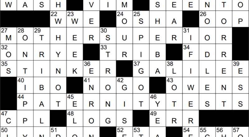 0804 23 NY Times Crossword 4 Aug 23 Friday NYXCrossword