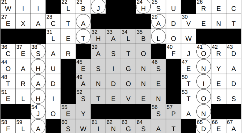 0816 23 NY Times Crossword 16 Aug 23 Wednesday NYXCrossword