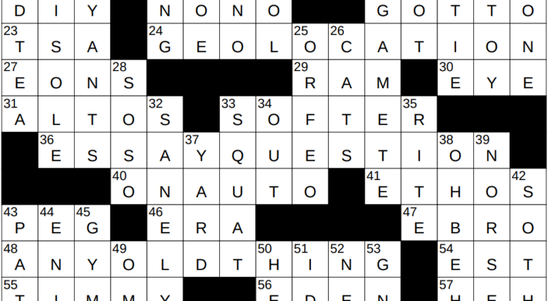 0822 24 NY Times Crossword 22 Aug 24 Thursday NYXCrossword