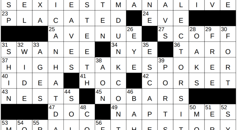 0930 22 NY Times Crossword 30 Sep 22 Friday NYXCrossword
