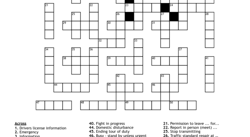 10 Codes Crossword WordMint