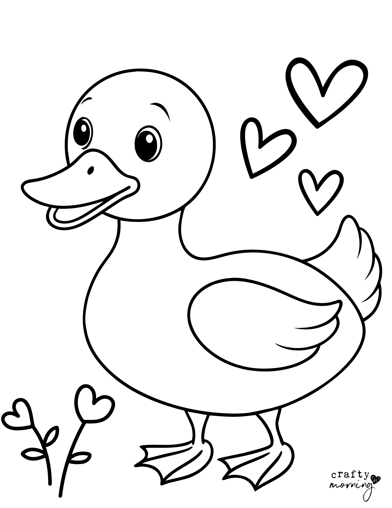 10 Duck Coloring Pages To Print Crafty Morning
