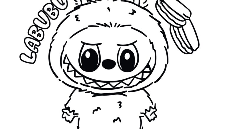 10 Free Labubu Coloring Pages For Kids SSColoring