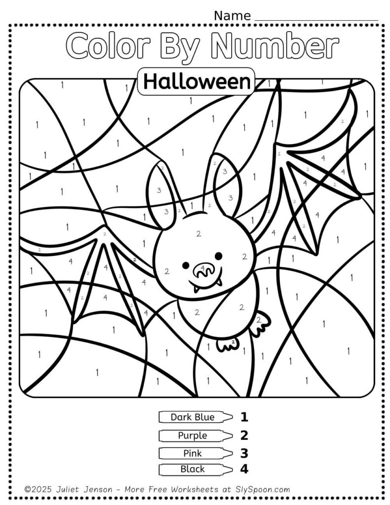 10 Free Printable Halloween Themed Color By Number Worksheets For Easy Halloween Activities Sly Spoon 10 Free Printable Halloween Themed Color By Number Worksheets For Easy Halloween Activities Sly Spoon