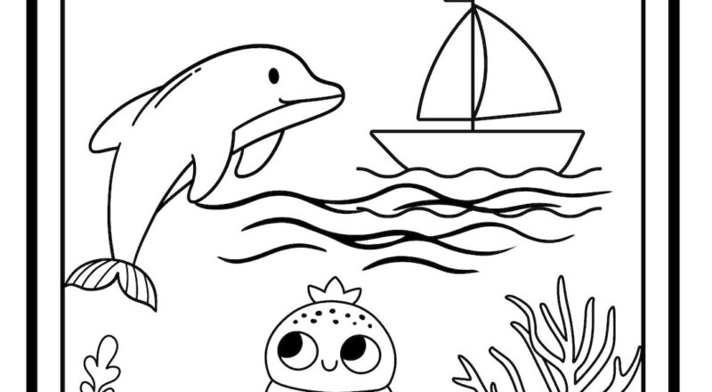 10 Page OCEAN Coloring Book Printable Download OCEAN Animals Preschool Coloring Pages Etsy Israel