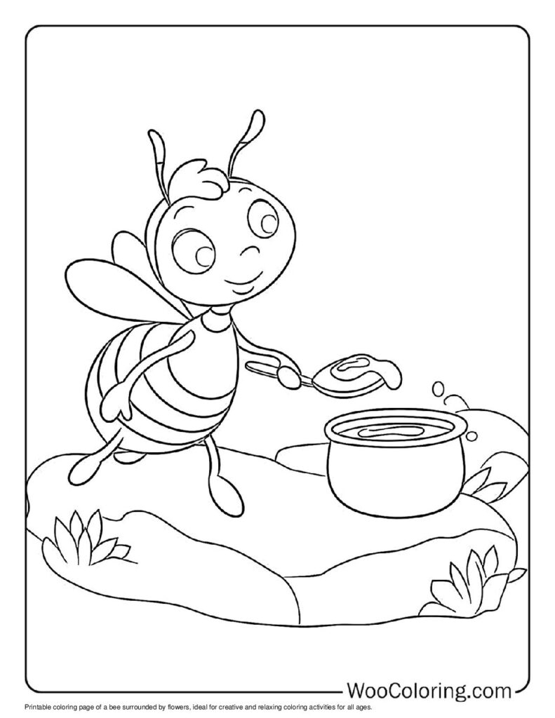 100 Bee Coloring Pages Free PDF To Print Woo Coloring 100 Bee Coloring Pages Free PDF To Print Woo Coloring