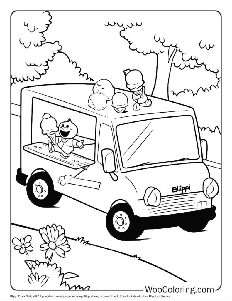 100 Blippi Coloring Pages Free PDF To Print Woo Coloring