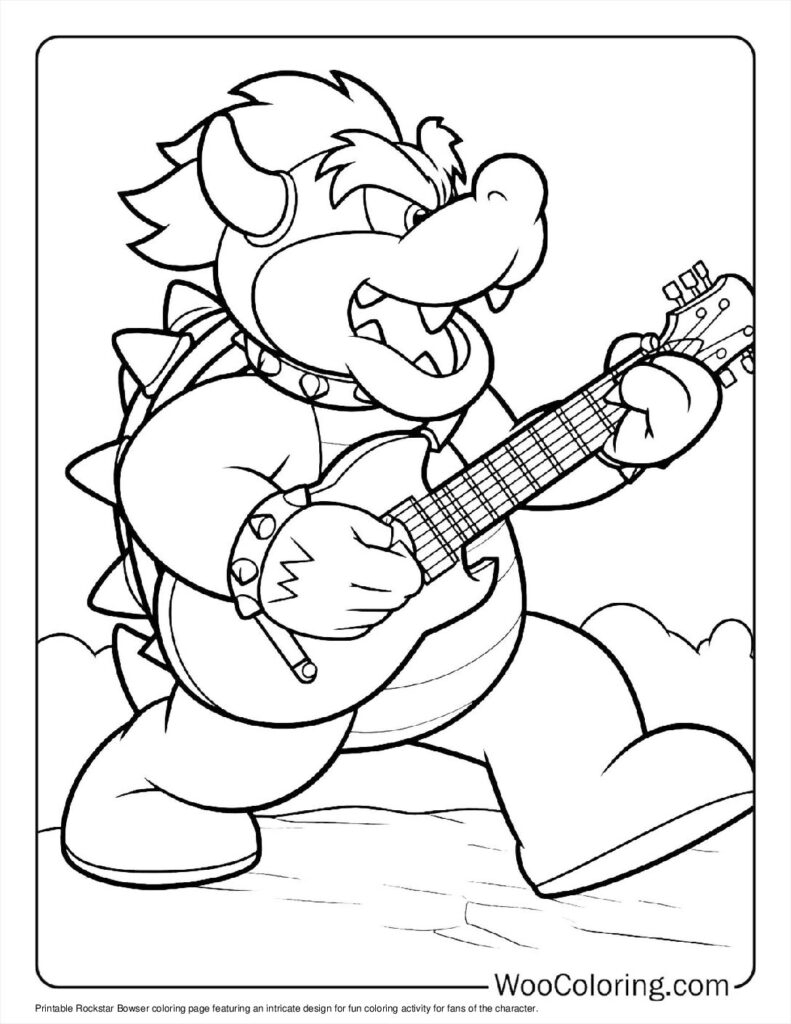 100 Bowser Coloring Pages Free PDF To Print Woo Coloring