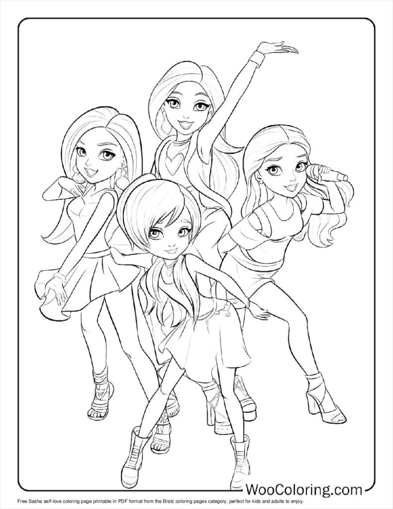 bratz coloring pages