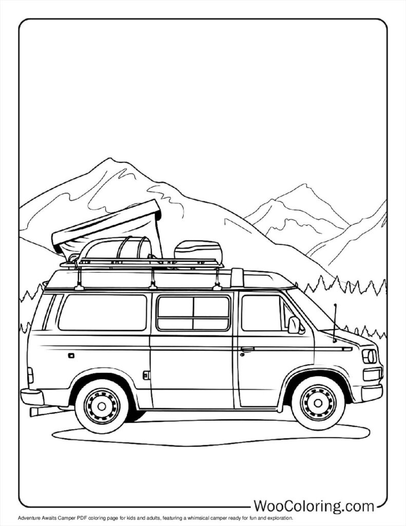 100 Camper RV Coloring Pages Free PDF To Print Woo Coloring 100 Camper RV Coloring Pages Free PDF To Print Woo Coloring