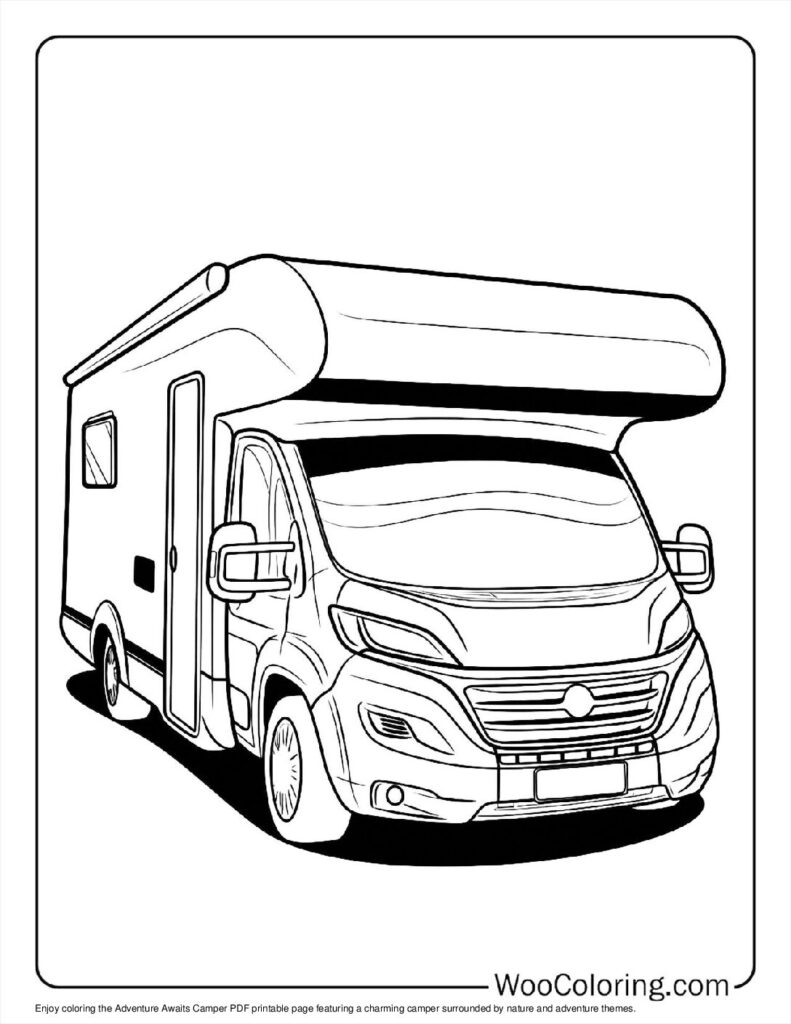 100 Camper RV Coloring Pages Free PDF To Print Woo Coloring 100 Camper RV Coloring Pages Free PDF To Print Woo Coloring