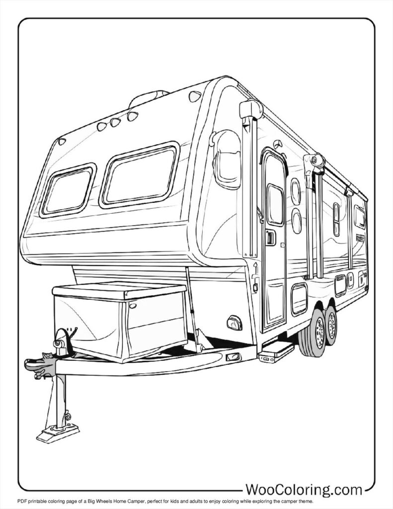 100 Camper RV Coloring Pages Free PDF To Print Woo Coloring 100 Camper RV Coloring Pages Free PDF To Print Woo Coloring