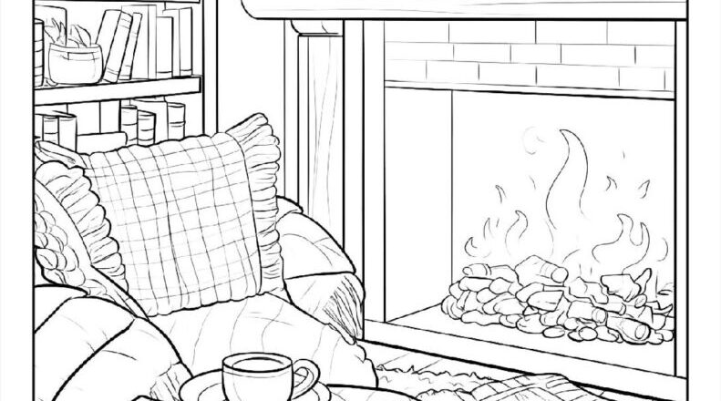 100 Cozy Coloring Pages Free PDF To Print Woo Coloring