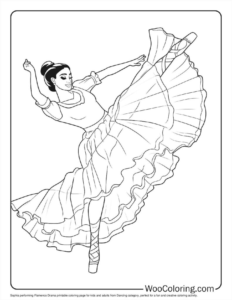 100 Dancing Coloring Pages Free PDF To Print Woo Coloring