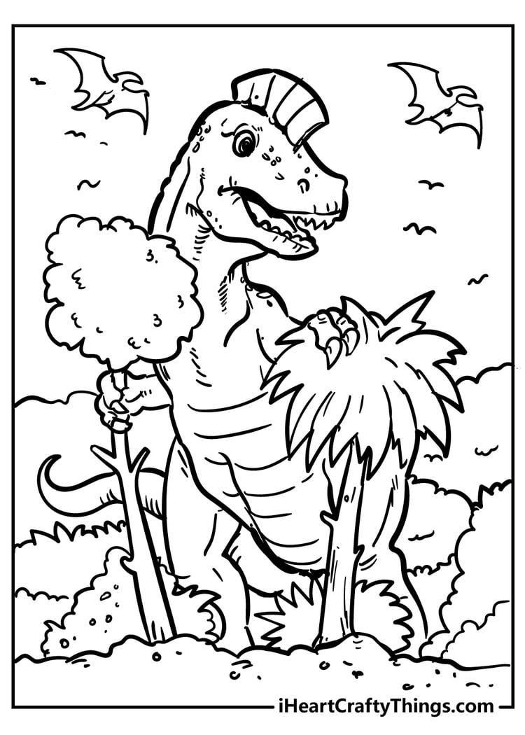 coloring pages dinosaurs
