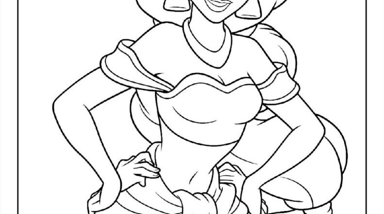 100 Disney Princess Coloring Pages Free PDF To Print Woo Coloring