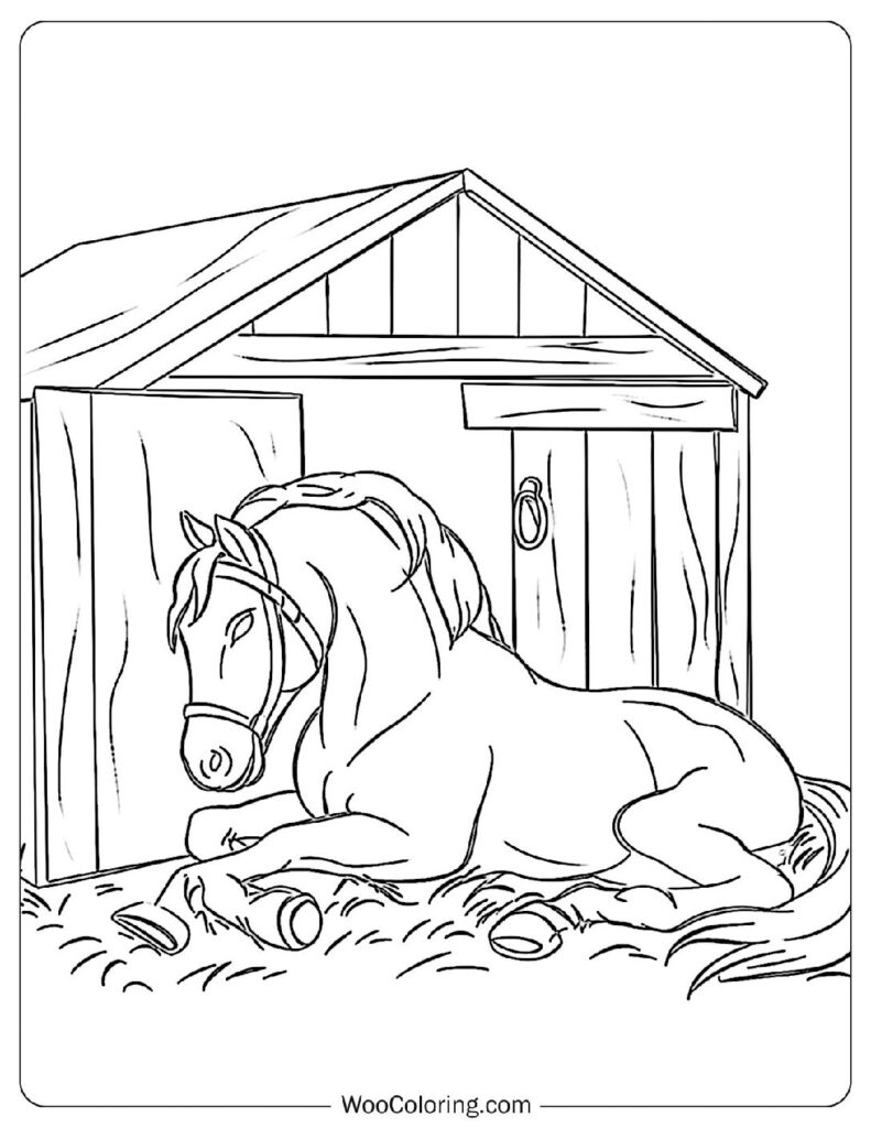 horse coloring page