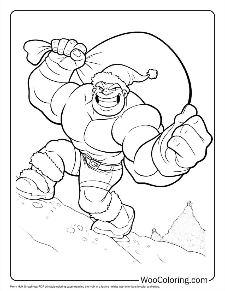 hulk coloring page