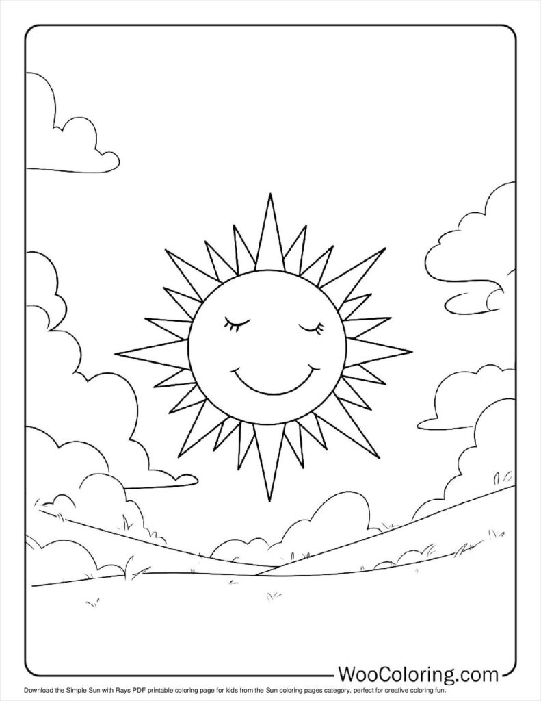 100 Sun Coloring Pages Free PDF To Print Woo Coloring 100 Sun Coloring Pages Free PDF To Print Woo Coloring