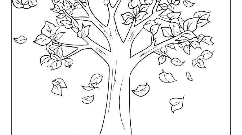100 Tree Coloring Pages Free PDF To Print Woo Coloring