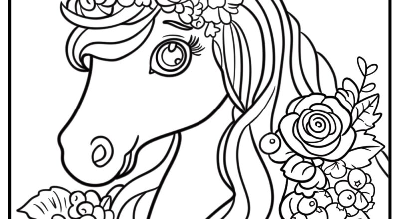 100 Unicorn Coloring Pages Printable PDF Sheets For Free