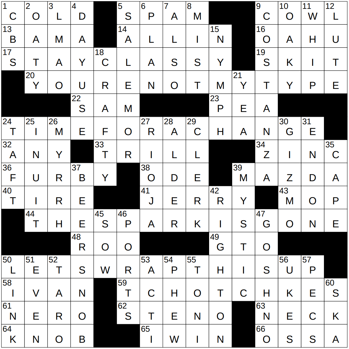 hawaii and tennessee crossword clue