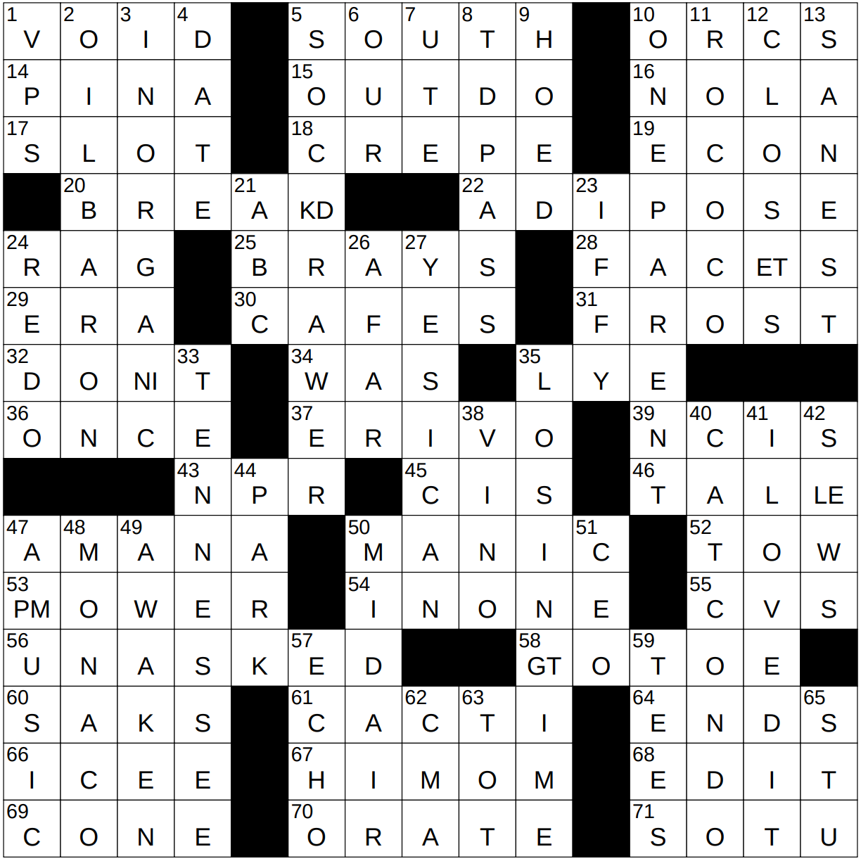 1027 22 NY Times Crossword 27 Oct 22 Thursday NYXCrossword