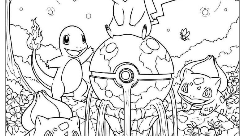 110 Pokemon Coloring Pages Free PDF To Print Woo Coloring