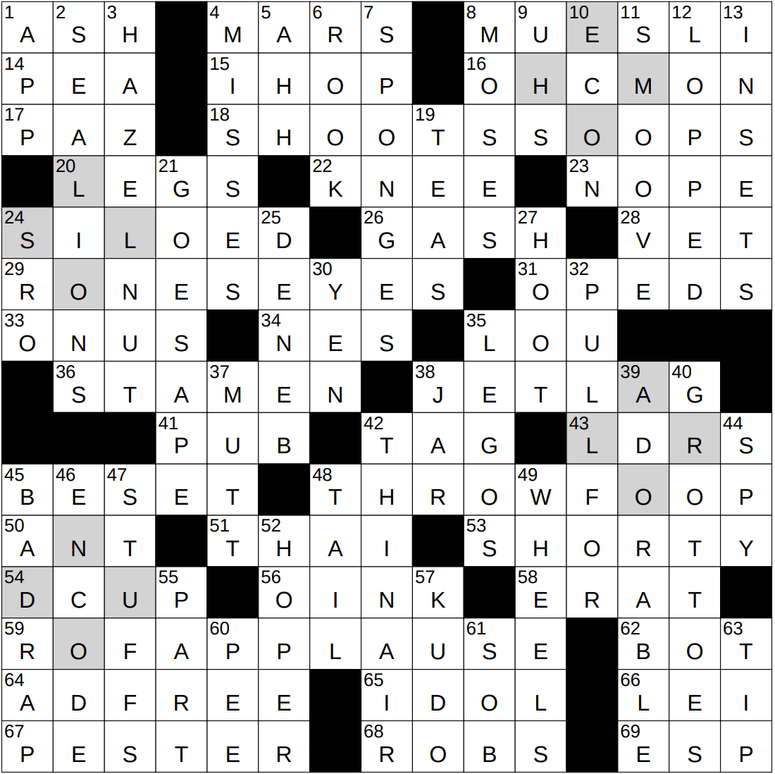 1113 25 NY Times Crossword 13 Nov 25 Thursday NYXCrossword