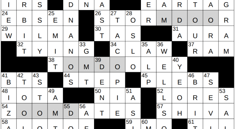 1125 25 NY Times Crossword 25 Nov 25 Tuesday NYXCrossword