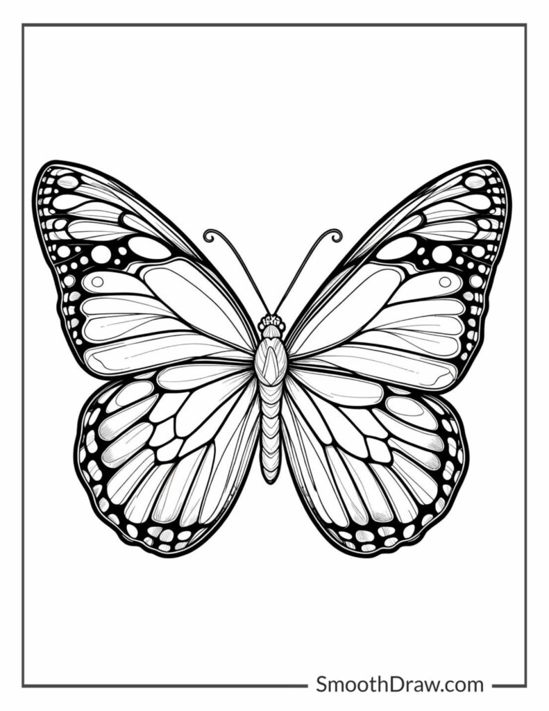 printable butterfly coloring pages