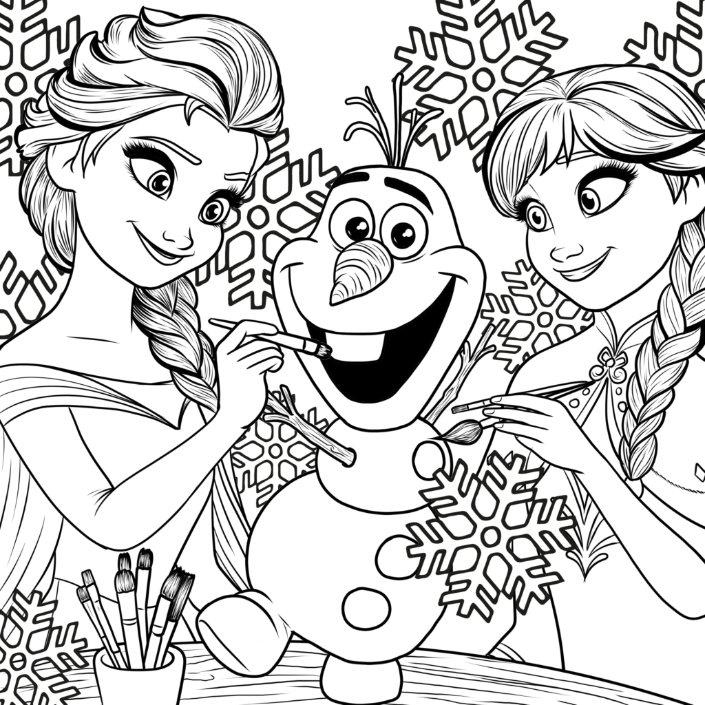 anna coloring pages