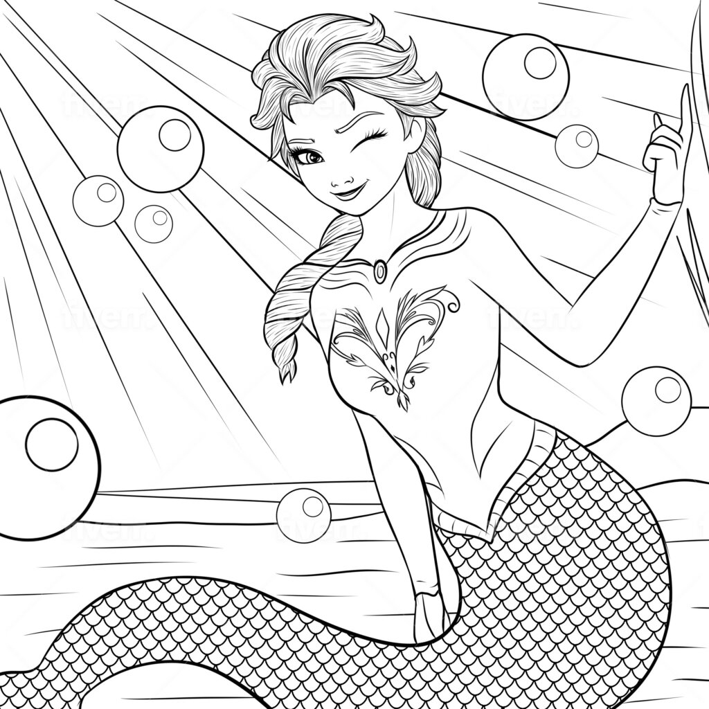 elsa coloring pages